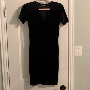 Zara velvet stretch cocktail dress